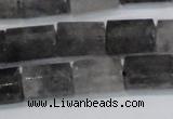 CCQ555 15.5 inches 10*15mm faceted tube cloudy quartz beads