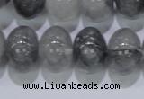 CCQ72 15.5 inches 13*18mm rondelle cloudy quartz beads wholesale