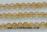 CCR02 15.5 inches 7mm round natural citrine gemstone beads wholesale