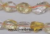 CCR100 15.5 inches 8-15mm natural citrine gemstone nugget beads