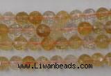 CCR152 15.5 inches 7mm faceted round natural citrine gemstone beads