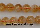 CCR166 15.5 inches 8mm round natural citrine beads wholesale