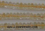 CCR171 15.5 inches 3*5mm faceted rondelle natural citrine beads