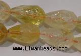 CCR212 15.5 inches 13*18mm faceted teardrop citrine gemstone beads