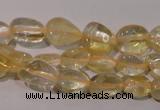 CCR217 15.5 inches 9*12mm nuggets natural citrine gemstone beads