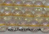 CCR301 15.5 inches 6mm round AB-color natural citrine beads