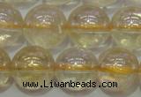 CCR303 15.5 inches 10mm round AB-color natural citrine beads