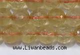 CCR340 15.5 inches 6mmm faceted round citrine beads wholesale