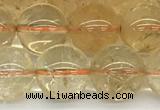 CCR348 15.5 inches 12mm round natural citrine beads wholesale