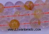 CCR362 15.5 inches 8mm round citrine beads wholesale