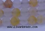 CCR371 15.5 inches 6mm round matte citrine beads wholesale