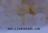 CCR373 15.5 inches 10mm round matte citrine beads wholesale