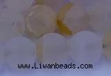 CCR374 15.5 inches 12mm round matte citrine beads wholesale