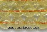 CCR381 15 inches 6mm round citrine beads wholesale