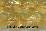 CCR383 15 inches 10mm round citrine beads wholesale