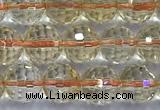 CCR391 15 inches 7mm faceted round citrine beads wholesale