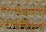 CCR52 15.5 inches 5*8mm faceted rondelle natural citrine beads