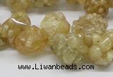 CCR86 15.5 inches 14mm chip citrine gemstone beads wholesale