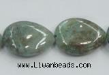 CCS101 15.5 inches 18*25mm flat teardrop African chrysocolla beads