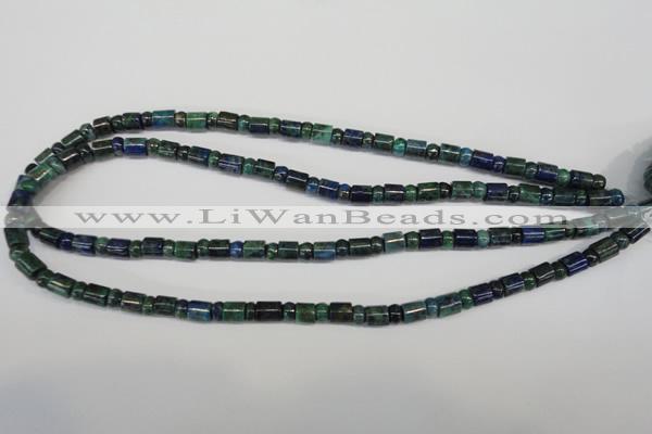 CCS152 15.5 inches 4*6mm rondelle & 6*7mm tube dyed chrysocolla beads