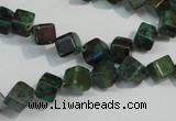 CCS155 15.5 inches 6*6mm cube dyed chrysocolla gemstone beads