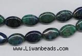 CCS164 15.5 inches 8*12mm oval dyed chrysocolla gemstone beads