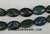 CCS165 15.5 inches 10*14mm oval dyed chrysocolla gemstone beads