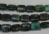 CCS175 15.5 inches 8*10mm rectangle dyed chrysocolla gemstone beads