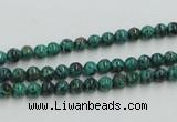 CCS201 15.5 inches 4mm round natural Chinese chrysocolla beads