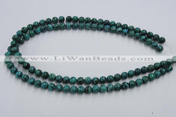 CCS203 15.5 inches 8mm round natural Chinese chrysocolla beads