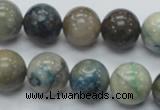 CCS22 15.5 inches 14mm round natural chrysocolla gemstone beads