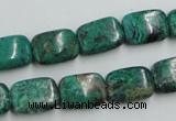 CCS230 15.5 inches 10*14mm rectangle natural Chinese chrysocolla beads