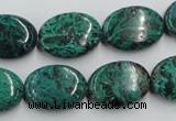 CCS235 15.5 inches 13*18mm oval natural Chinese chrysocolla beads