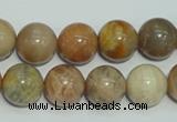 CCS306 15.5 inches 14mm round natural sunstone beads wholesale