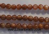 CCS371 15.5 inches 6mm round AA grade natural golden sunstone beads