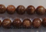 CCS374 15.5 inches 12mm round AA grade natural golden sunstone beads