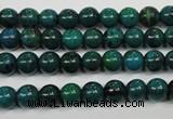 CCS401 15.5 inches 6mm round dyed chrysocolla gemstone beads