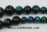 CCS410 15.5 inches 6mm - 14mm round dyed chrysocolla gemstone beads