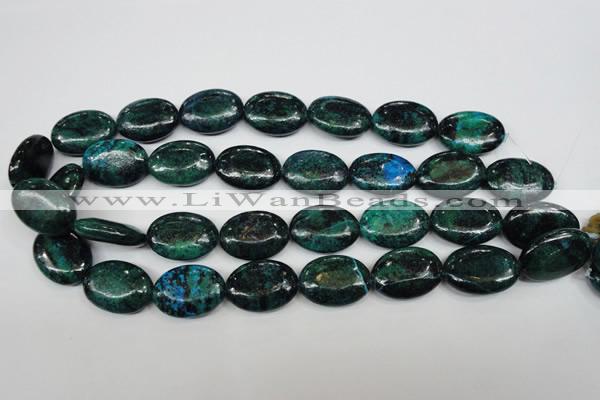 CCS446 15.5 inches 18*25mm oval dyed chrysocolla gemstone beads