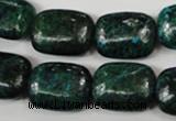 CCS475 15.5 inches 15*20mm rectangle dyed chrysocolla gemstone beads