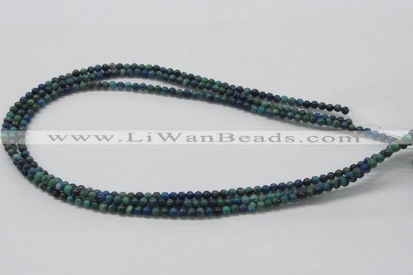 CCS50 16 inches 4mm round dyed chrysocolla gemstone beads wholesale