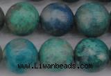 CCS515 15.5 inches 14mm round natural chrysocolla gemstone beads