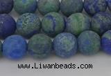 CCS542 15.5 inches 8mm round matte dyed chrysocolla beads