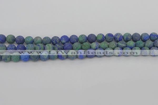 CCS542 15.5 inches 8mm round matte dyed chrysocolla beads