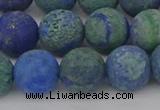 CCS544 15.5 inches 12mm round matte dyed chrysocolla beads