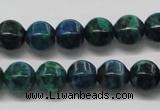 CCS57 16 inches 10*10mm pumpkin dyed chrysocolla gemstone beads