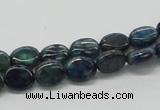 CCS59 16 inches 8*10mm oval dyed chrysocolla gemstone beads