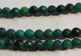 CCS601 15.5 inches 6mm faceted round dyed chrysocolla gemstone beads