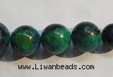 CCS609 15.5 inches 10mm – 20mm round dyed chrysocolla gemstone beads