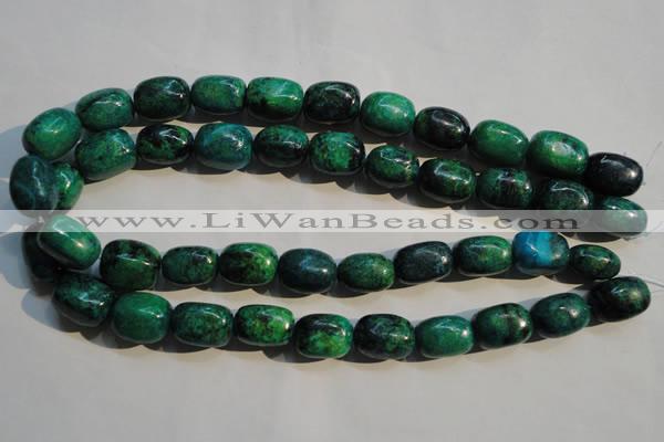 CCS647 15.5 inches 11*17mm nuggets dyed chrysocolla gemstone beads